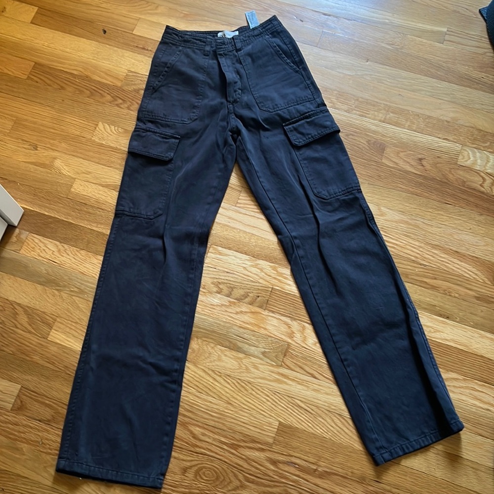Navy blue zara cargos